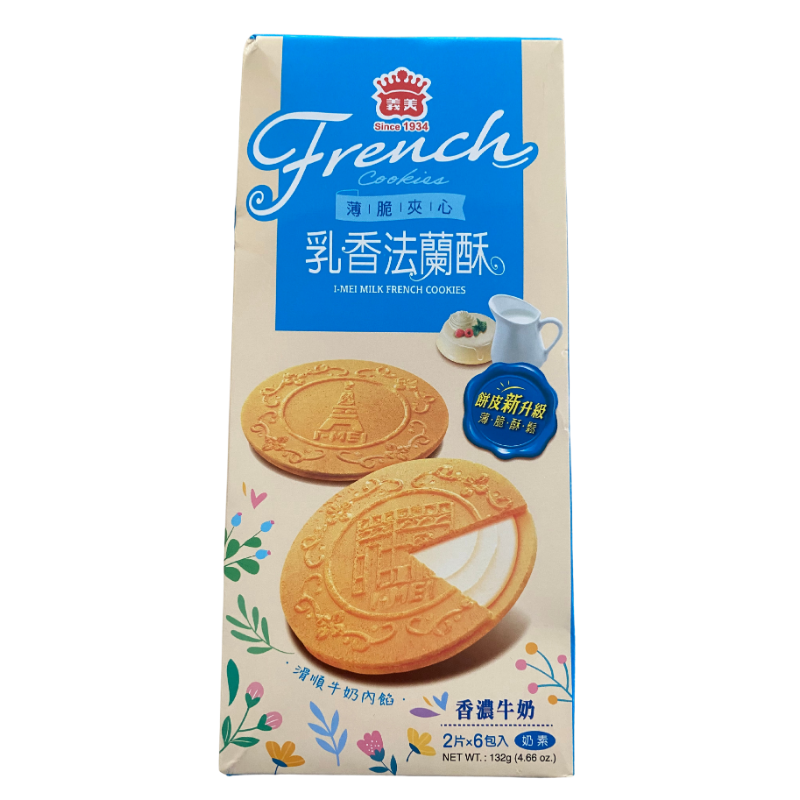 I-MEI Französische Kekse, Michgeschmack 132g