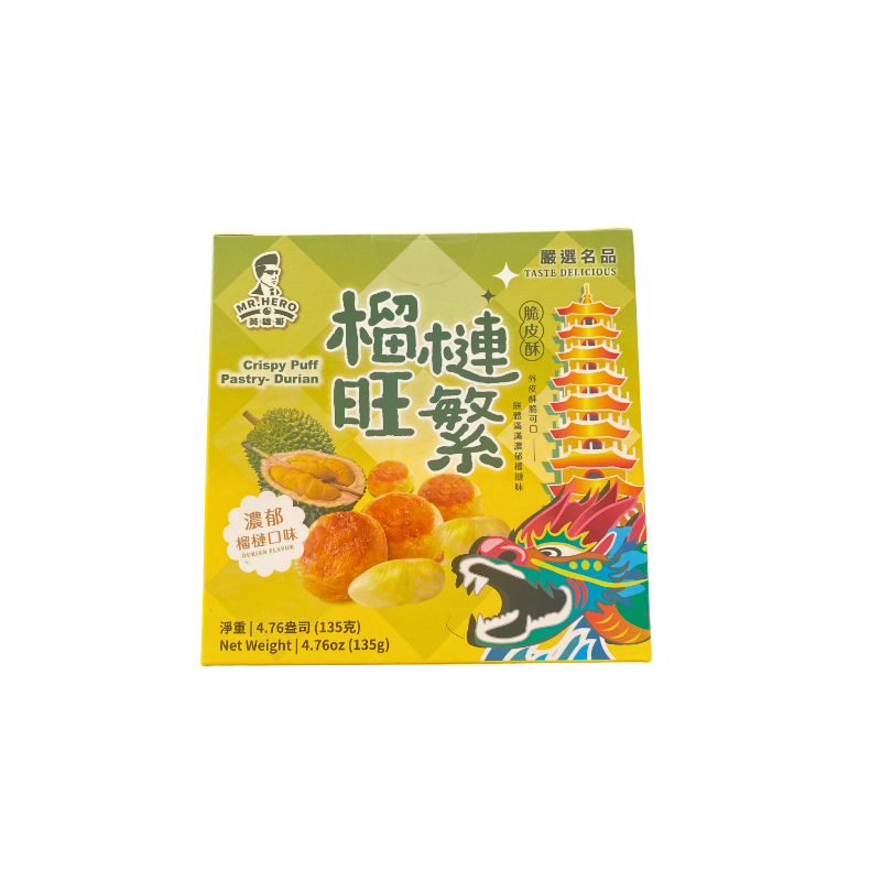 Mr. Hero Knispriger Blätterteig Snack mit Durian 135g