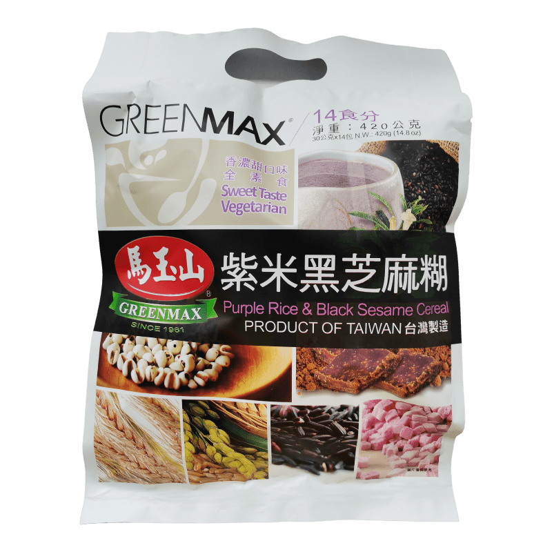 GREENMAX Zubereitung für Instantgetränk, Instantgetränk mit Reis und schwarzer Sesam 420g(30g*14) - Infigoo GmbH