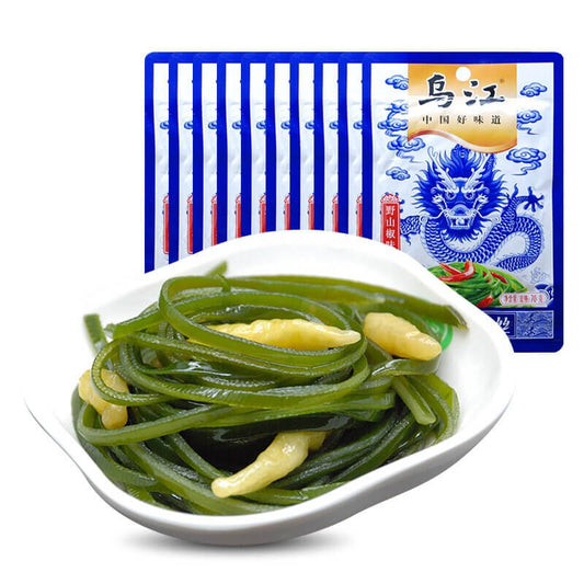(5包装)乌江 凉拌海带丝 野山椒味 350g(70g*5)