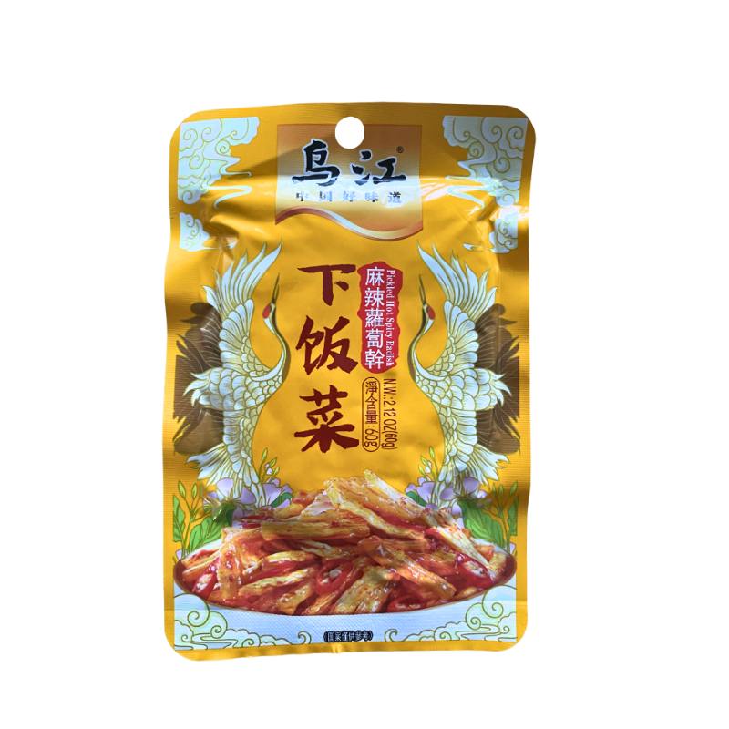 (5 包装) 乌江 下饭菜 萝卜干 麻辣 300g (60g*5)