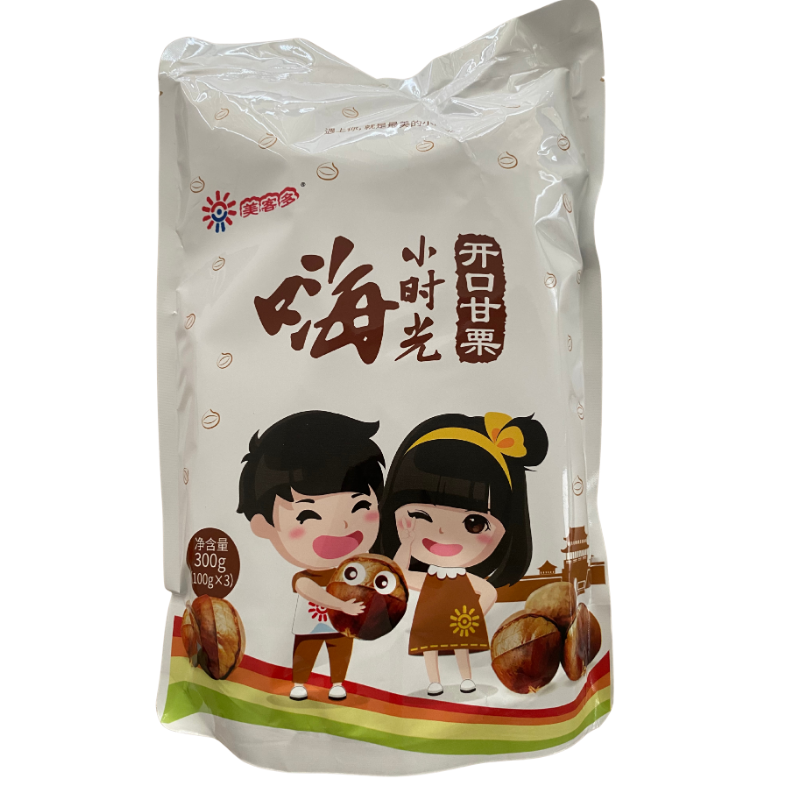 保质期 2025-12-19 美客多 开口甘栗 熟 300g (100g*3)