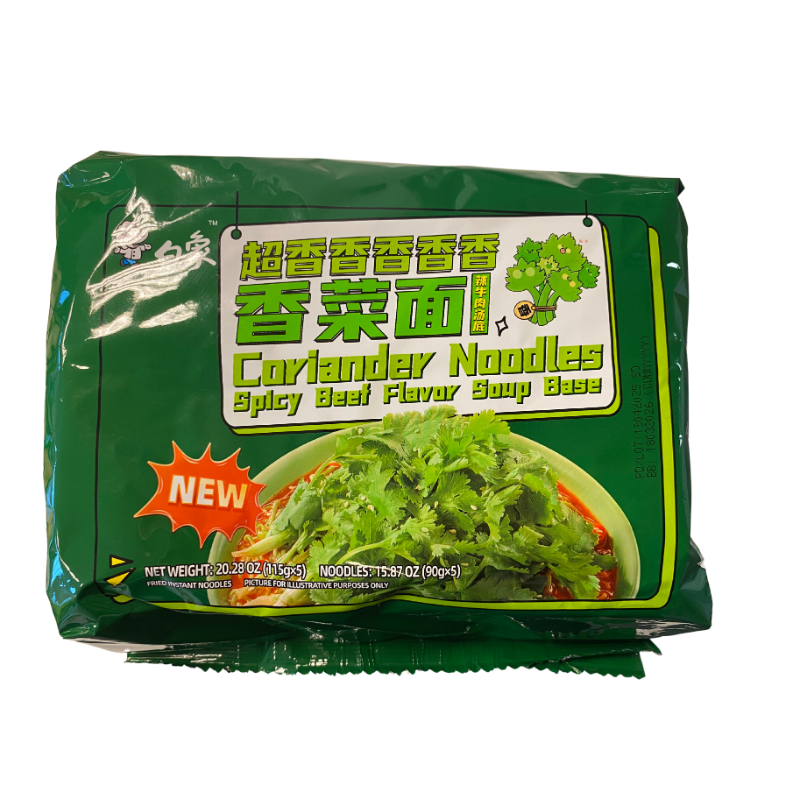 白象 方便面 香菜面 辣牛肉汤底 575g(115g*5)