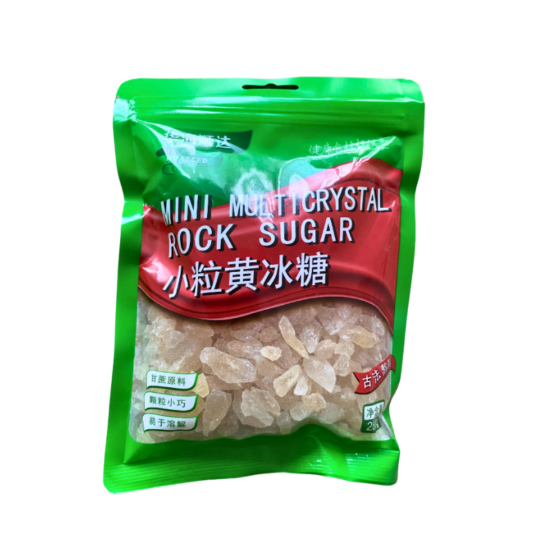 HUASEED Gelber Kandiszucker, kleine Kristalle 280g