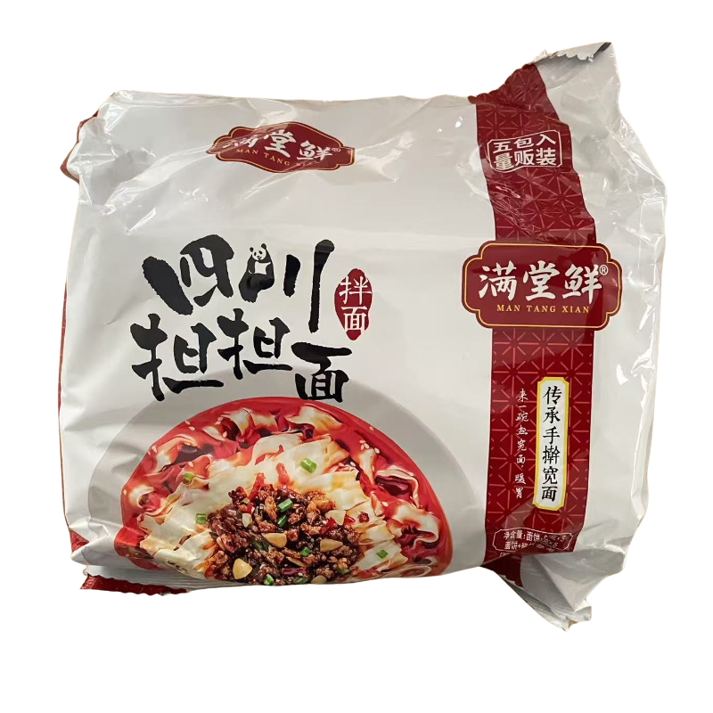 满堂鲜 方便面 四川担担面 拌面 475g(95gx5)
