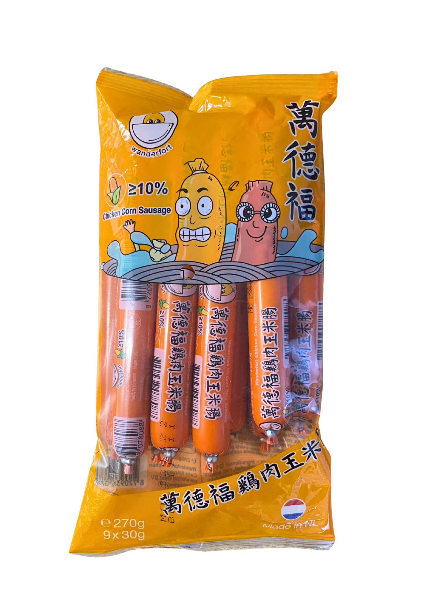 Wanderfort Hänchen Maiswurst 270g(30g*9) - Infigoo GmbH
