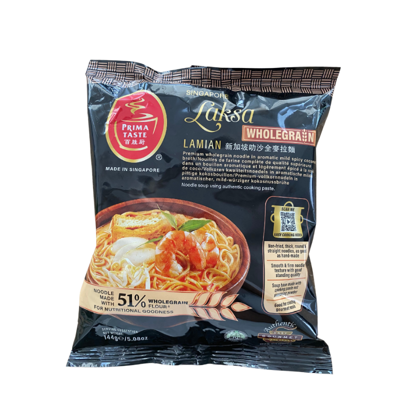 百胜厨 方便面 新加坡叻沙全麦拉面 香浓椰浆 144g