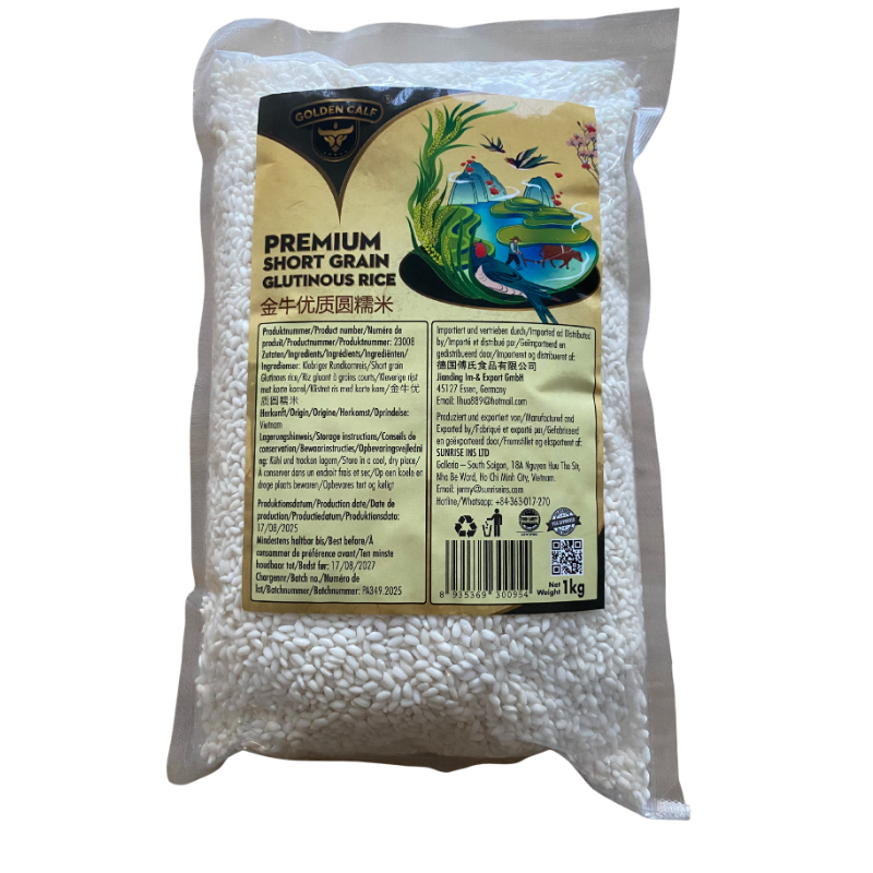 Golden Calf Premium Kurzkorn Klebreis 1kg - Infigoo GmbH