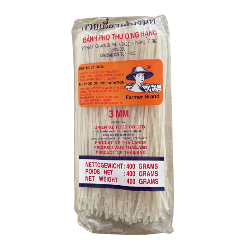Farmer Reisnudeln, Chantaboon Reissticks 3mm 400g
