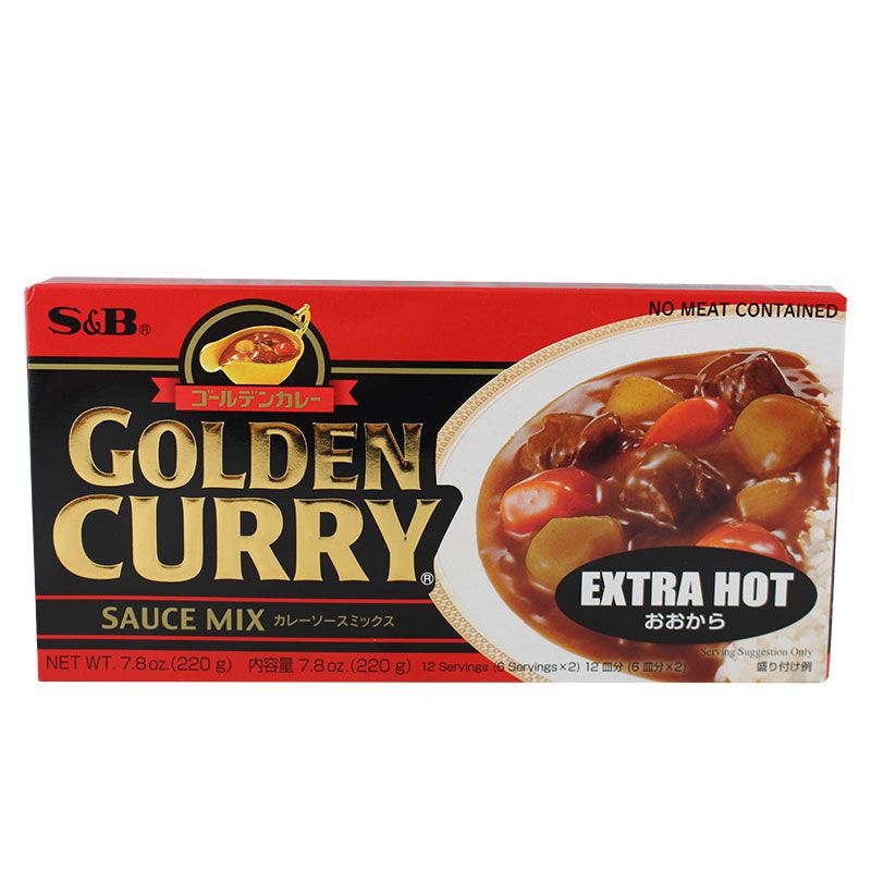 S&B Golden Curry (Curryblock), Extra Hot 220g