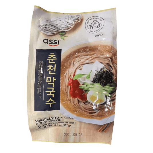 Assi Brand Chunchun Makkuksu, koreanische Nudeln im orientalischen Stil mit Suppenbasis 502g (251g*2)