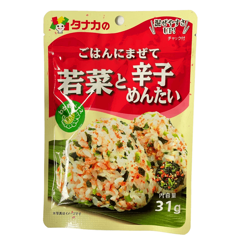 TANAKA Food Furikake Reisgewürz, Gemüse und Mentaiko 31g