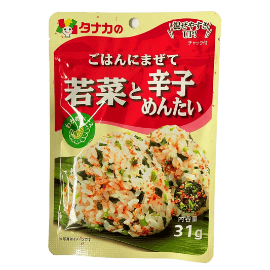 TANAKA Food Furikake Reisgewürz, Gemüse und Mentaiko 31g