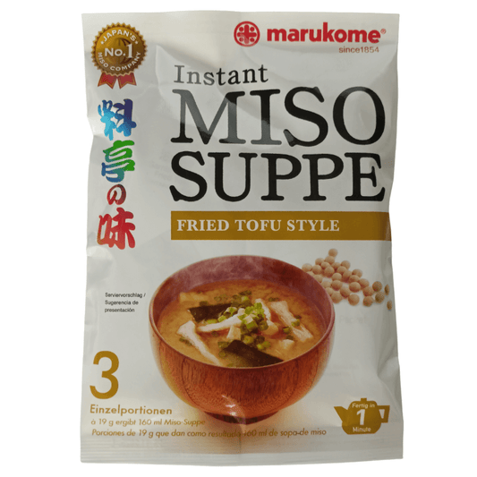 Marukome Instant Miso Suppe, Gebratener Tofu 57g(18g*3)