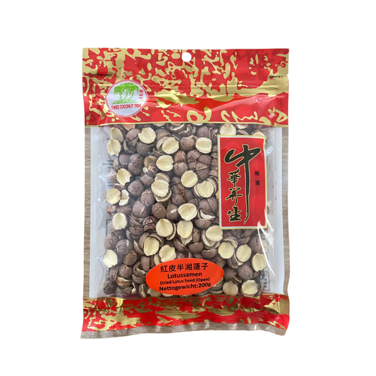 Three Coconut Tree Lotussamen, halbiert, getrcoknet 200g