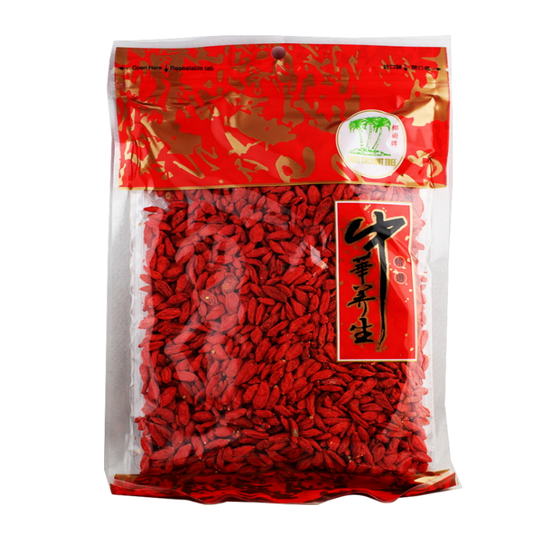 Three Coconut Tree Goji Beeren, Genmeiner Bocksdorn "Red Medlar", getrocknet 200g