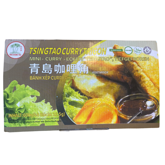 Three Coconut Mini-Curry-Ecken, "Tsingtao", vegetarisch, tiefgefroren 600g (12,5g*48)
