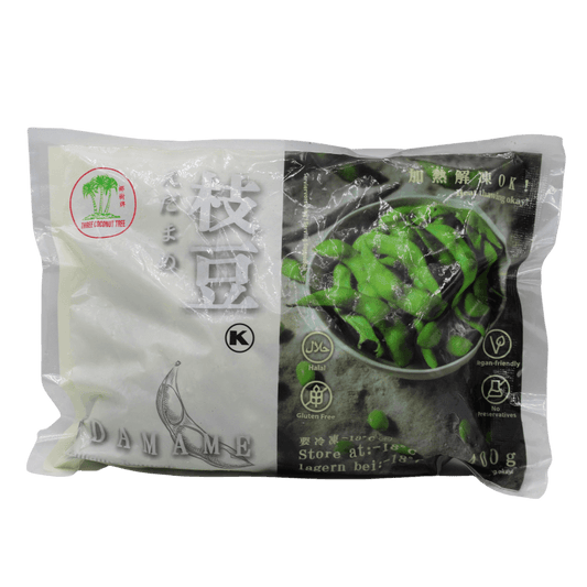 Three Coconut Tree Sojabohnen (Edamame) mit Schote/Schale, gekocht, tiefgefroren 400g