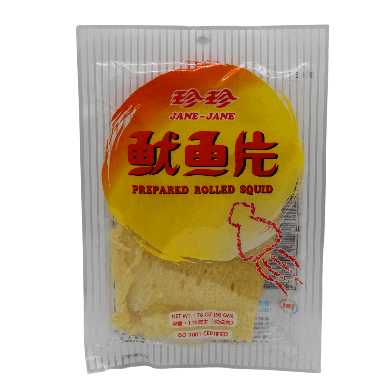 保质期 2025-04-15 珍珍 鱿鱼片 50g