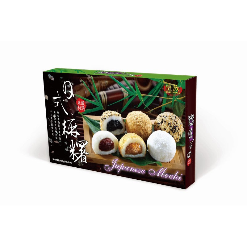 Royal Family Japanisches Mochi – Mix mit roten Bohnen, Erdnuss und Sesam 450g