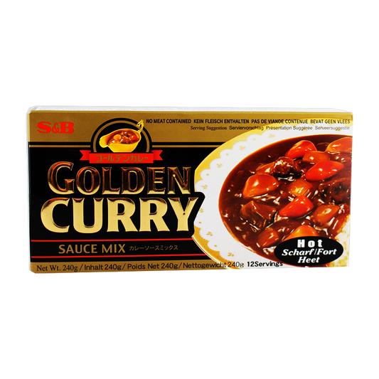 S&B Golden Curry (Curryblock), Hot 220g