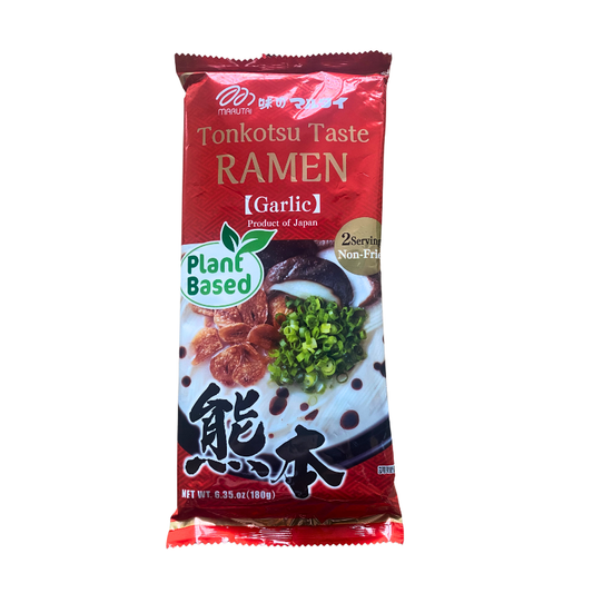 MARUTAI Instant-Nudeln, Kumamoto Paitan Tonkotsu-Geschmack Ramen, pflanzenbasiert 184g