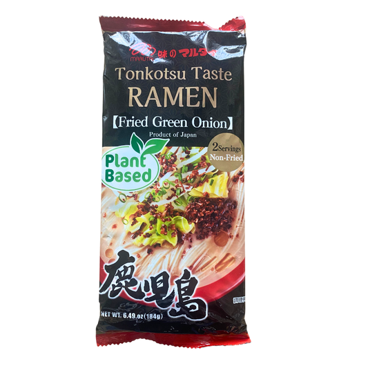 MARUTAI Instant-Nudeln, Kagoshima Paitan Tonkotsu-Geschmack Ramen, pflanzenbasiert 184g