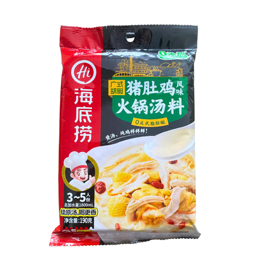 HaiDiLao Feuertopf Gewürze, Kantonische Pfeffer Schweinemagen & Huhn Geschmack 190g - Infigoo GmbH