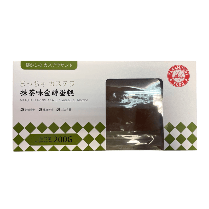 保质期 2025-04-15 Paramount Food 金砖蛋糕 抹茶味 200g