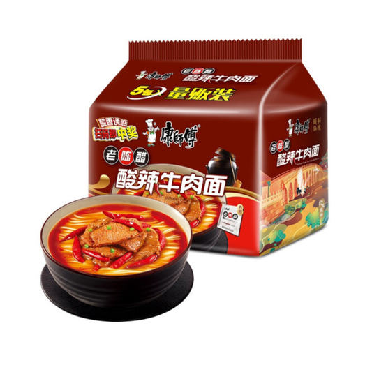 KangShiFu Instantnudeln, scharf-saurer Geschmack 555g(111g*5)