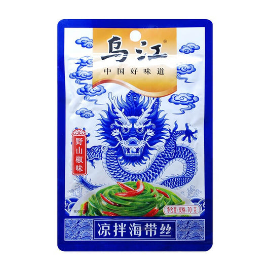 （5包装）乌江 凉拌海带丝 野山椒味 350g(70g*5)