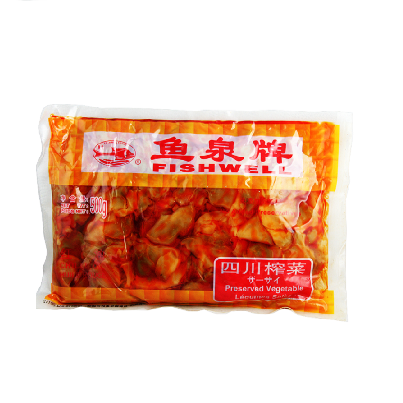 鱼泉 四川红油榨菜片 500g