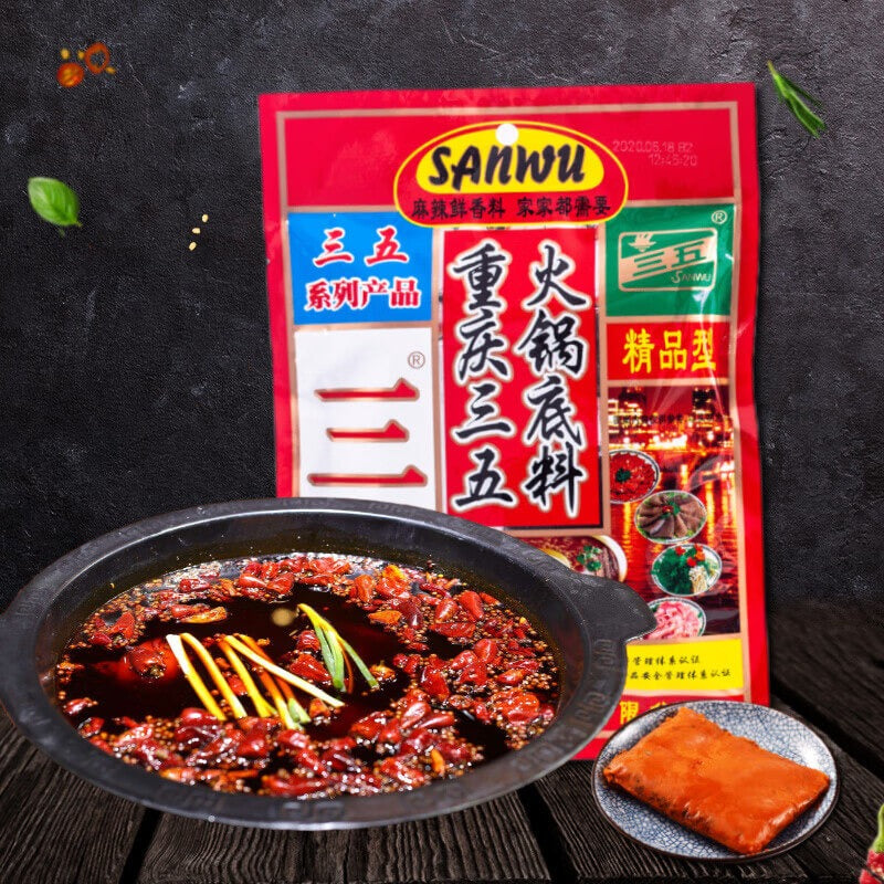 SanWu Feuertopfsauce, Hot Pot scharf 400g