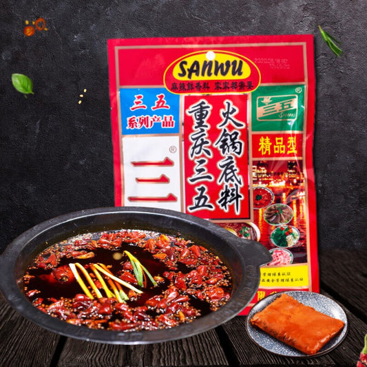 SanWu Feuertopfsauce, Hot Pot scharf 400g