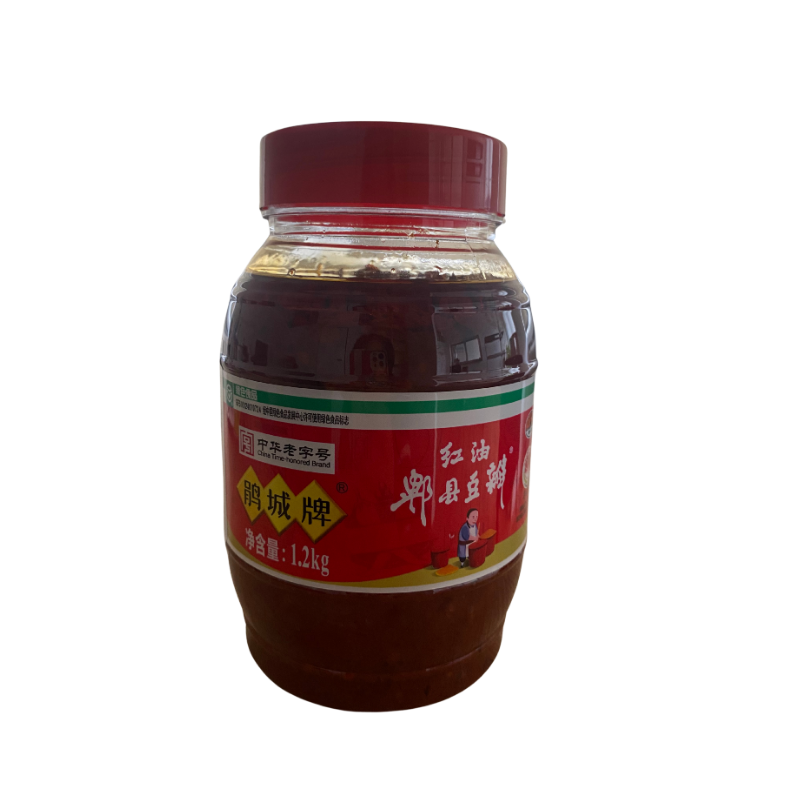 JuanCheng Pixian Würzsauce auf Basis von Chili und Bohnen mit Chiliöl 1,2kg