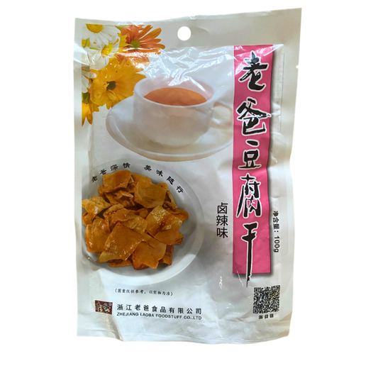 LaoBa Food Tofu-Snack, Geschmorte Geschmack, scharf 100g