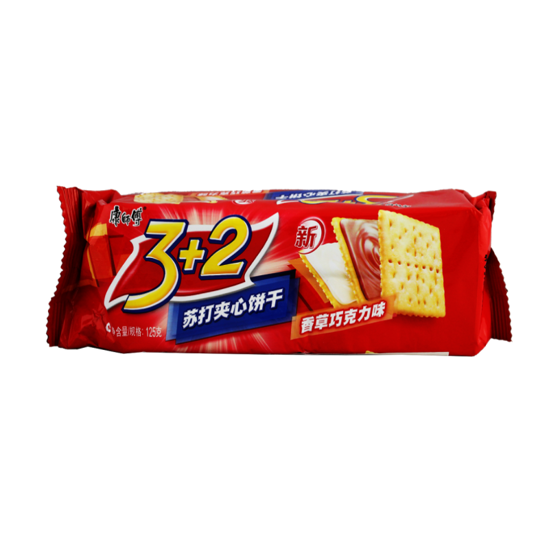 KangShiFu 3+2 Cracker mit Füllung Schokoladegeschmack 125g - Infigoo GmbH
