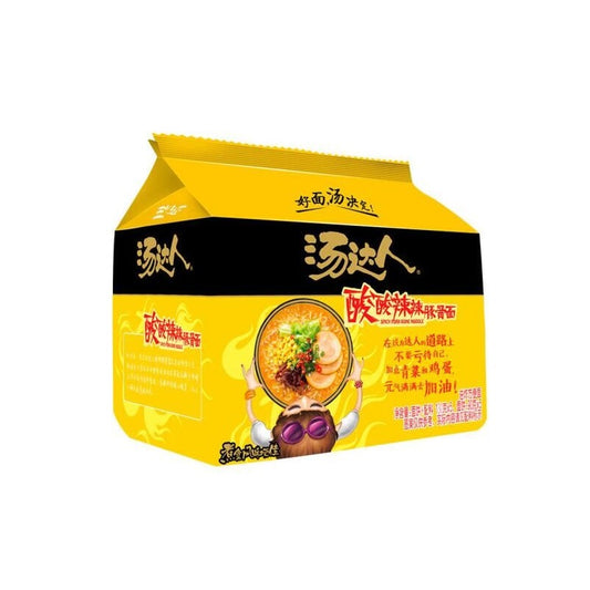 统一 汤达人 方便面 酸酸辣辣豚骨面 650g(130g*5)