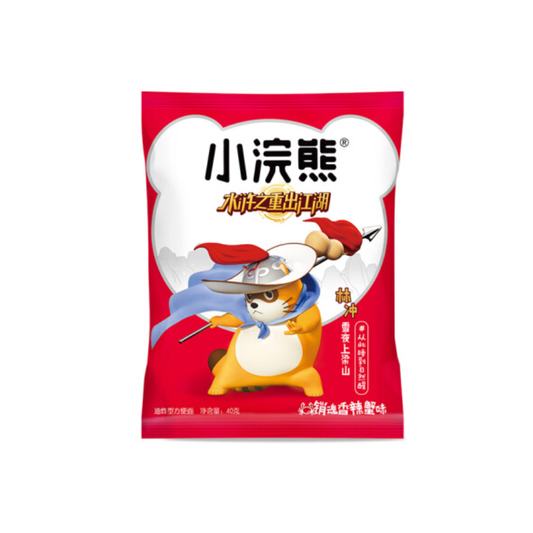 Unif Kleine Waschbär Knuspernudeln, Würzig-scharfer Krabbengeschmack 35g