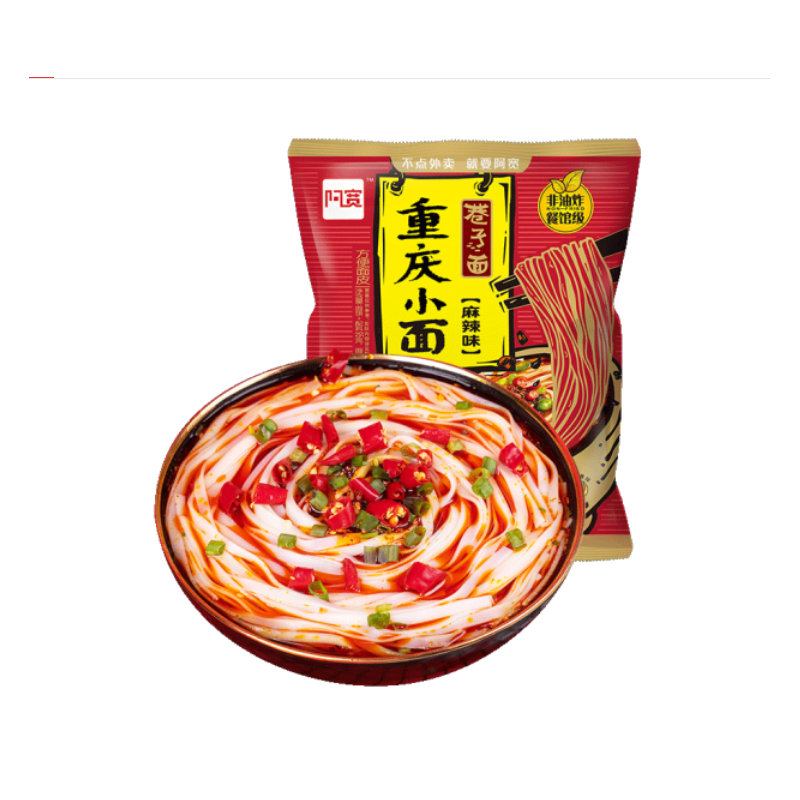 (5包装) 白家 方便面 巷子面 重庆小面 麻辣味 95g*5