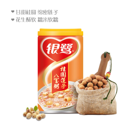 银鹭 桂圆莲子八宝粥 360g