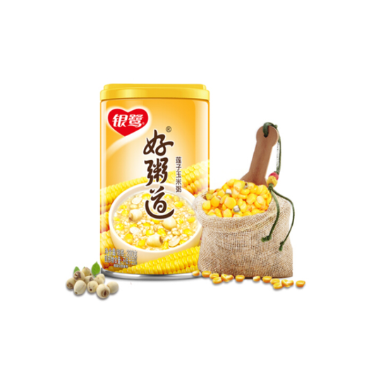 （整箱/12罐）银鹭 好粥道 莲子玉米粥 280g*12