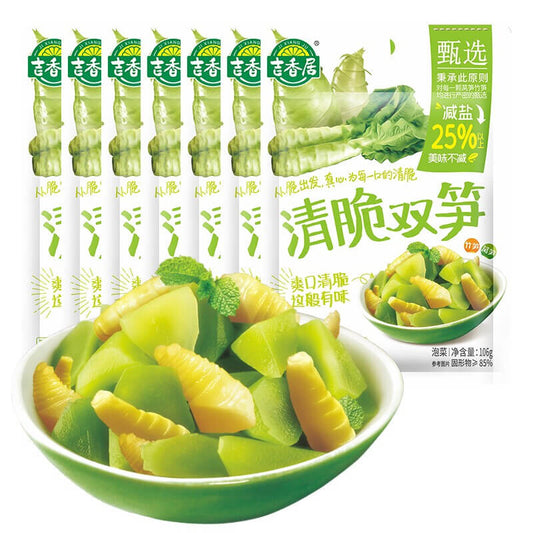 JiXiangJu Eingelegter Spargelsalat und Bambussprossen 106g