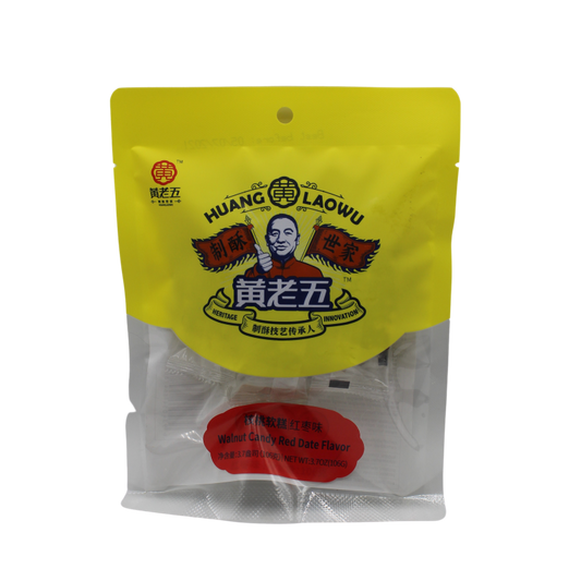 HuangLaoWu Weicher Rote Dattel-Walnusskuchen mit Zucker 106g