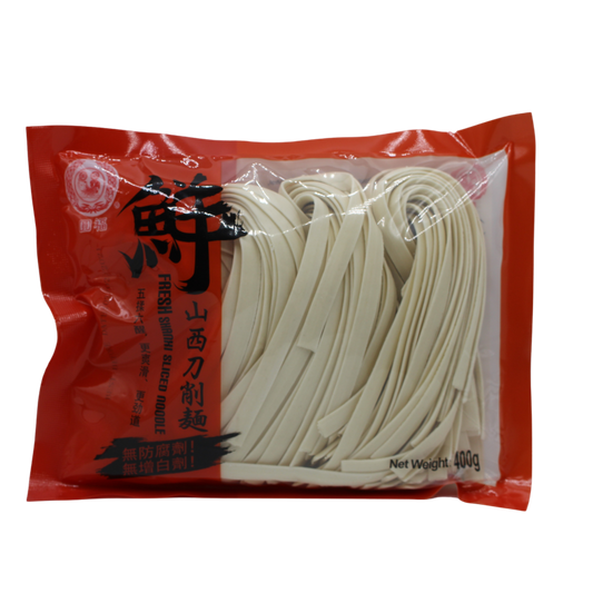 保质期 2025-03-20 圆福 鲜面 山西刀削面 400g