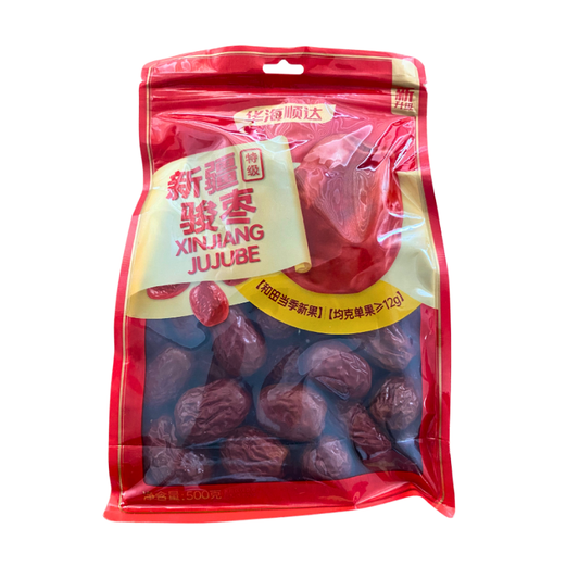 HUASEED Getrocknete Xinjiang Dattel, JunZao, premium 500g