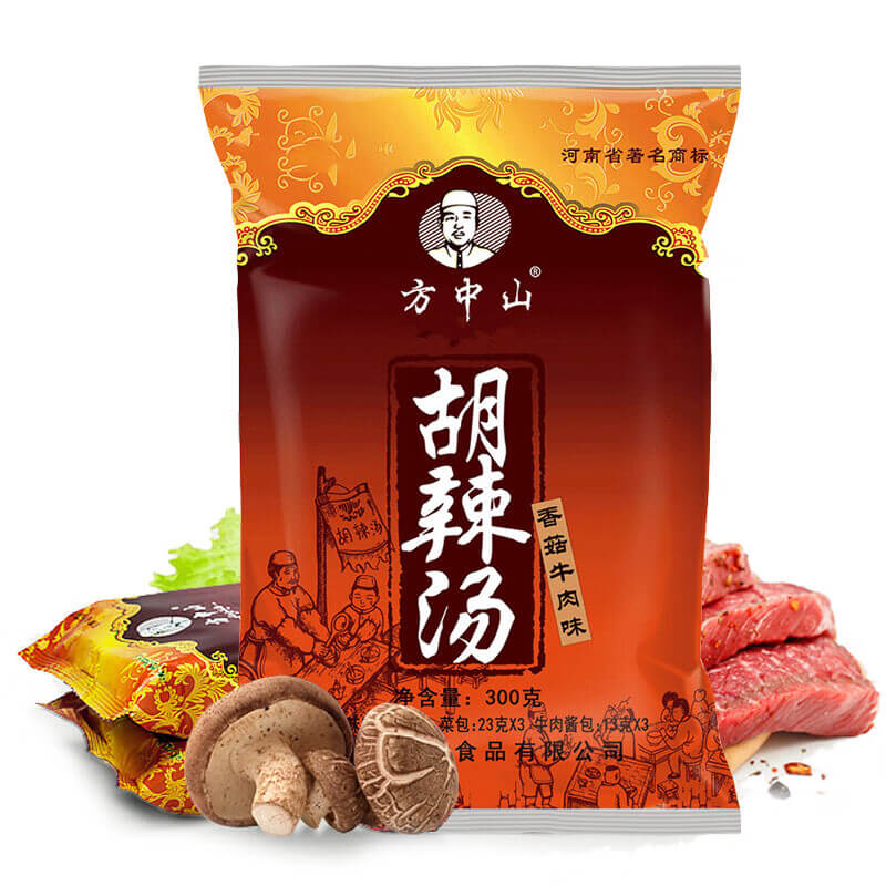 FangZhongShan Würzige Suppe Hulatang, Shiitake-Rindfleischgeschmack 300g(100g*3)