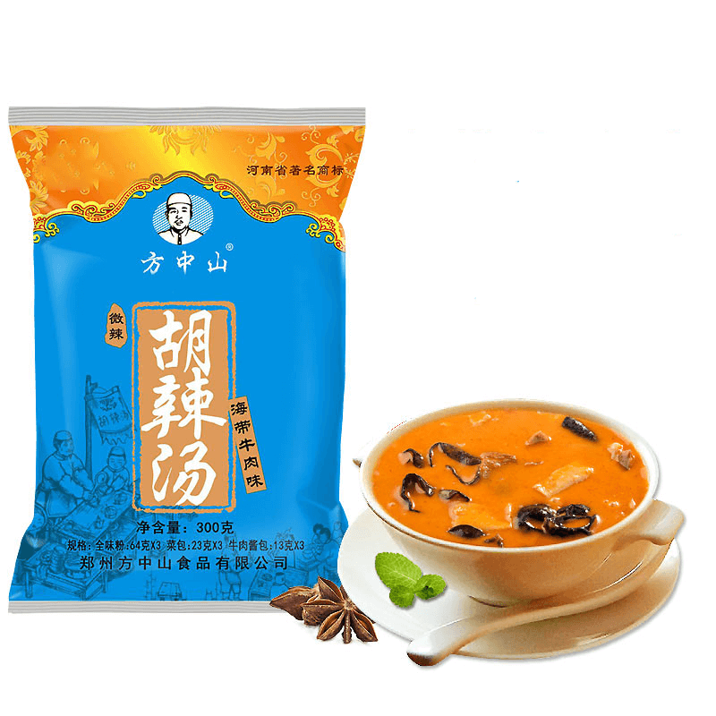 FangZhongShan Würzige Suppe Hulatang, Kelp-Rindfleischgeschmack, leicht scharf 300g(100g*3)