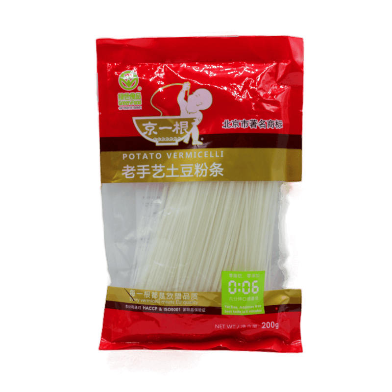 京一根 老手艺土豆粉条 细 (1.6mm) 200g 