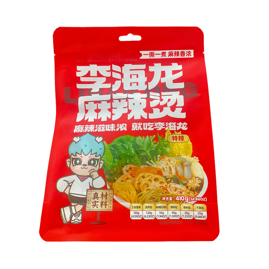 LiHaiLong Würziger Hotpot mit Zucker und Süßungsmiiteln, extra scharf 410g